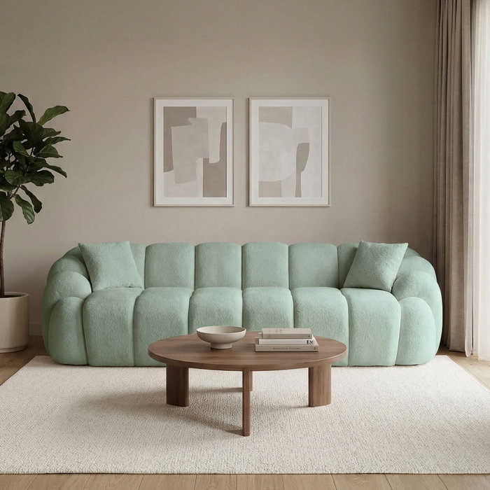 Atelier Del Sofa Octavio Sofá de 4 Plazas - Turquesa